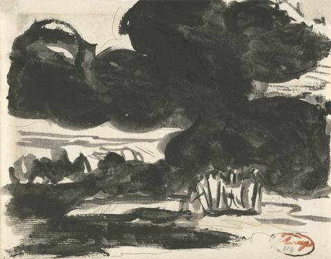 unknown artist Scene from the Inferno Dramatic Landscape