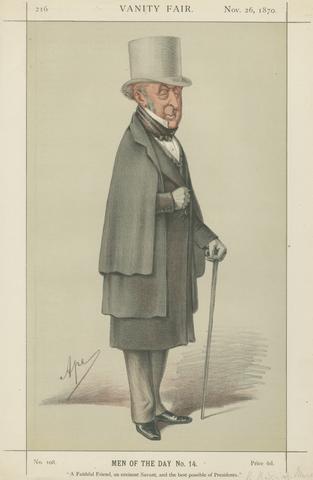 Carlo Pellegrini Vanity Fair - Doctors and Scientists. 'A Faithful Friend, an eminent Savant and the best possible of Presidents.' Sir Robert Nurchison. 25 November 1870