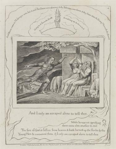 William Blake Illustrations of the Book of Job [in twenty-one plates]
