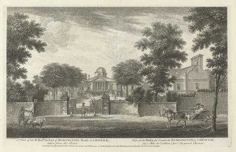 unknown artist A View of the Right Honorable the Earl of Burlington's House at Chiswick, taken from the Road.