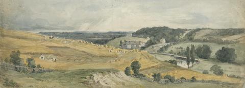 Charles Claude Pyne View of St. Catherine's Hill near Guildford