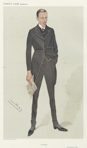 Leslie Matthew 'Spy' Ward Politicians - Vanity Fair. 'A Sticker'. Earl Winterton. 16 September 1908