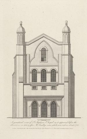 John Thomas Smith A Geometrical View of St. Stephen's Chapel