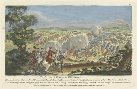 unknown artist The Battle of Minden in Westphalia...
