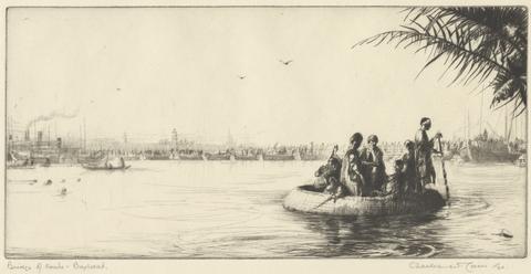 Charles William Cain Bridge of Boats, Baghdad