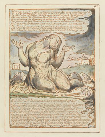William Blake Jerusalem, Plate 92, "What do I see!...."