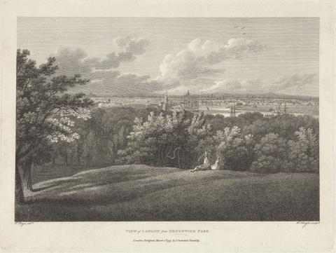 William Knight View of London from Greenwich Park