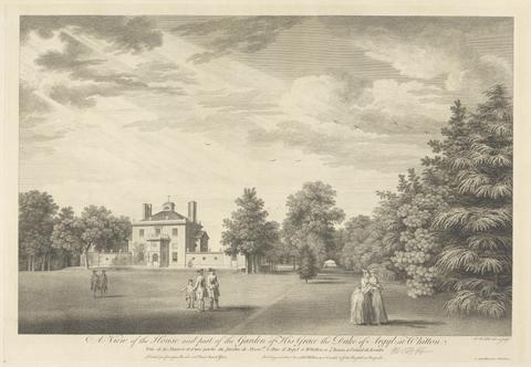 William Woollett A View of the House and part of the Garden of His Grace the Duke of Argyll, at Whitton