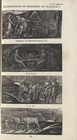 William Blake Illustrations of Imitation of Eclogue I, Page 18