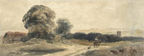 Peter DeWint A Country Road with Traveller on Horseback
