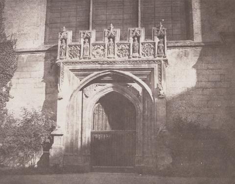 William Henry Fox Talbot Ancient Doorway, Magdalen College, Oxford