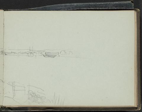 Myles Birket Foster Sketch of a Harbor