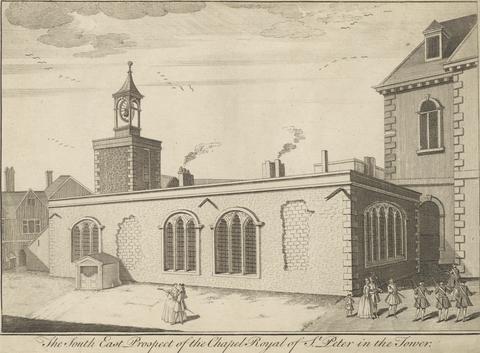 unknown artist The South East Prospect of the Chapel Royal of St. Peter in the Tower