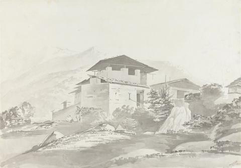 Samuel Davis Near Tassisudon [Tashicho Dzong]