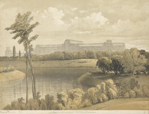 Robert Carrick Crystal Palace from the Reservoir, Sydenham