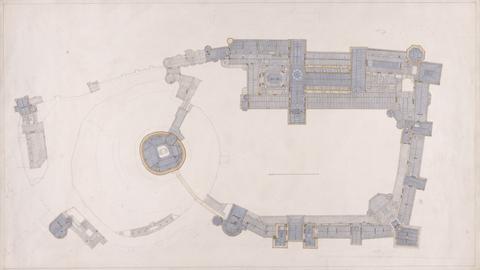 Sir Jeffry Wyatville Windsor Castle, Berkshire: Upper Floor Plan