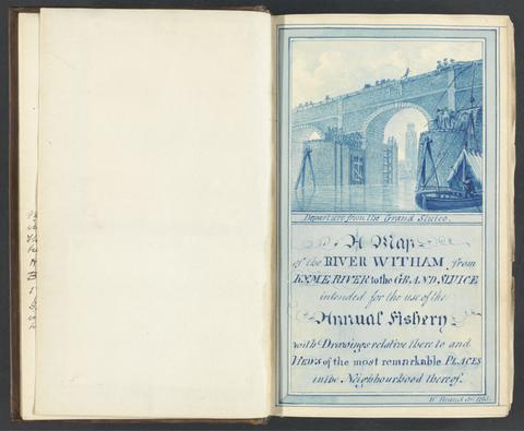 Sir Joseph Banks's fishery book of the River Witham in Lincolnshire.