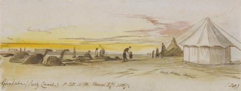 Edward Lear Gantara (Suez Canal), 5:25 am, 27 March 1867 (20)