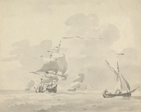 Sawrey Gilpin Ships at Sea