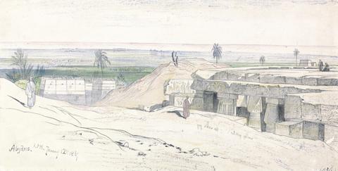 Edward Lear Abydos, 1:00 pm, 12 January 1867 (134)