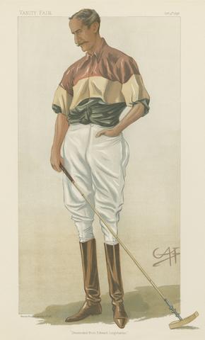 unknown artist Polo Players - Vanity Fair. 'Descended from Edward Longshanks'. Major Michael Rimington. 13 October 1898
