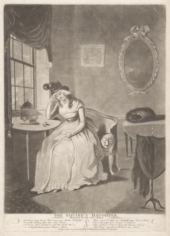 unknown artist The Squire's Daughter, Lamenting the Loss of her Robin