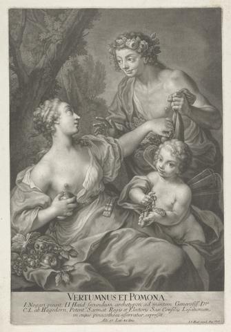 Johann Jacobus Haid Vertumnus et Pomona