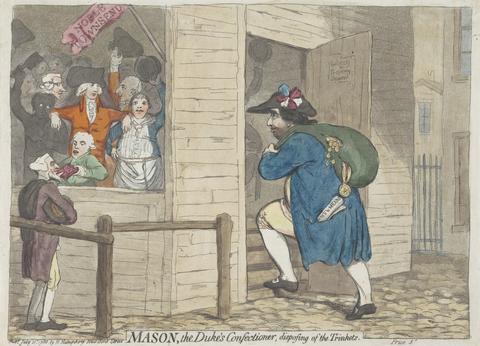 James Gillray Mason, The Duke's Confectioner Disposing of the Trinkets