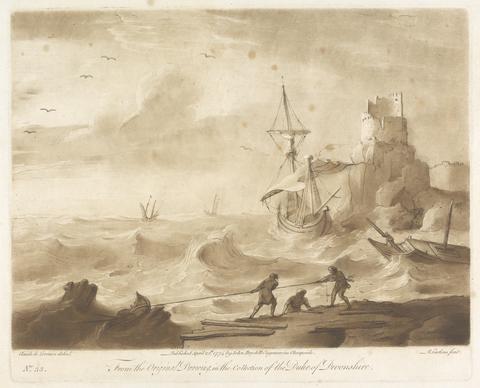 Richard Earlom Scene of a Storm, with a Vessel Wrecked