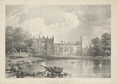 Louis Haghe Newstead Abbey, The Seat of the Late Lord Byron