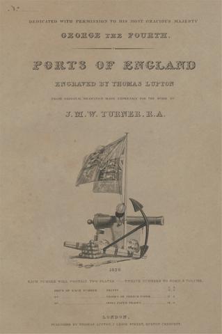 Thomas Goff Lupton Wrapper and Frontispiece for, Ports of England