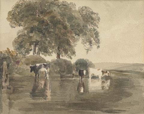 Peter DeWint Cows in a Pool