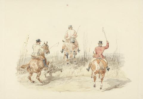 Samuel Henry Gordon Alken Riders Taking a Fence