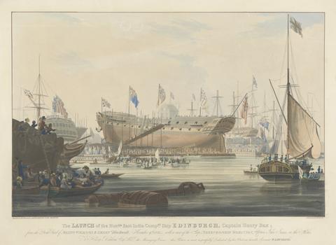 Edward Duncan Launch of the 'Edinburgh', Blackwall, Nov. 9, 1825