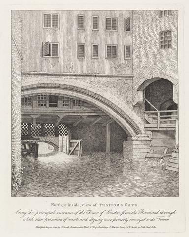 unknown artist North, or inside, View of Traitor's Gate