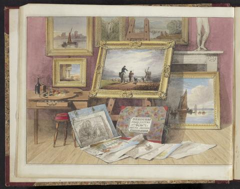 Cox, David, 1783-1859. The young artist's companion, or, Drawing-book of studies and landscape embellishments :