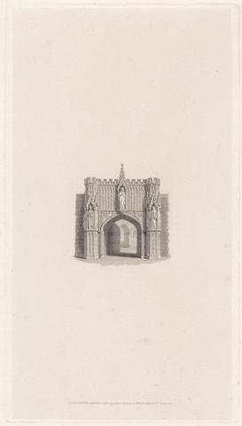 Henry Le Keux A Convent Gate
