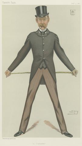 Leslie Matthew 'Spy' Ward Vanity Fair: Sports, Miscellaneous: Sport Riders; 'A Cunarder', Sir Bache Edward Cunard, February 5, 1881