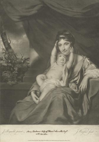James Watson Mary Chaloner, Wife of Edward Lascelles Esq. with her son