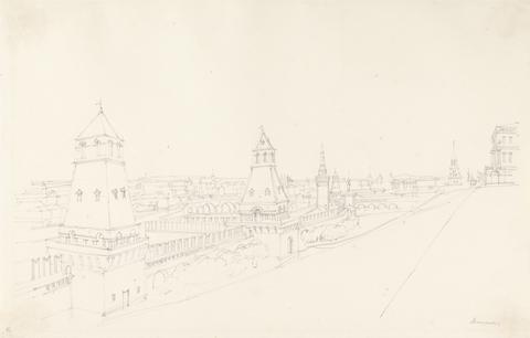 Alfred Gomersal Vickers Moscow from the Esplanade of the Kremlin