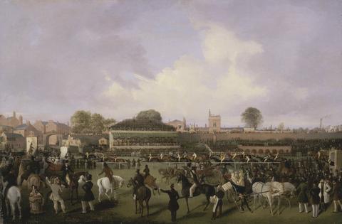 William Tasker Lord Westminster's Cardinal Puff, with Sam Darling Up, Winning the Tradesman's Plate, Chester