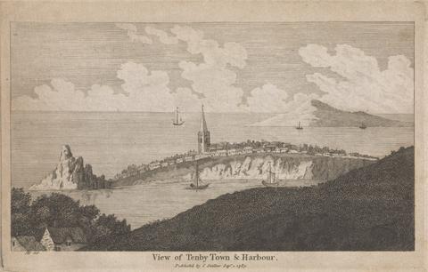 unknown artist View of Tenby Town & Harbour