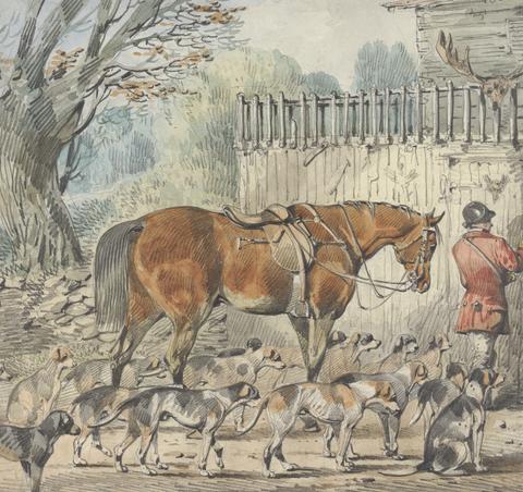 Samuel Henry Gordon Alken Foxhunting: Hunt Servants Returning Hounds to Kennels