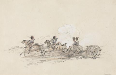 George Bryant Campion Royal Horse Artillery at the Gallop