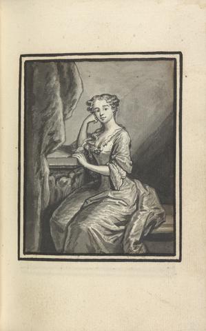 Thomas Bardwell Three-quarter Length Portrait, Woman Seated with Head Resting in Hand