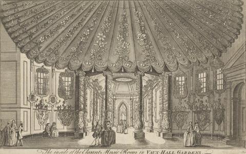 unknown artist The Inside of the Elegant Music Room in Vauxhall Gardens
