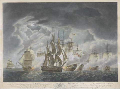 Robert Dodd His Majesty's Ship Glatton Attacking a French Squadron