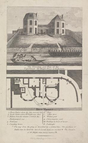 The Elevation and Plan of the Unfortunate Mr. Blight's House, Rotherhithe