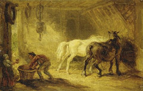 James Ward Interior of a Stable