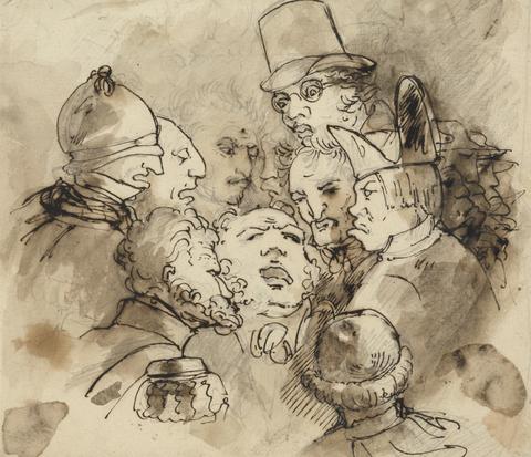 Elias Martin Group of Caricature Heads
